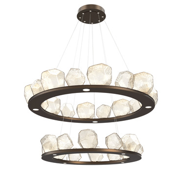 Gem Two Ring Chandelier | Hammerton Studio at Lightology Gem Two Ring Chandelier