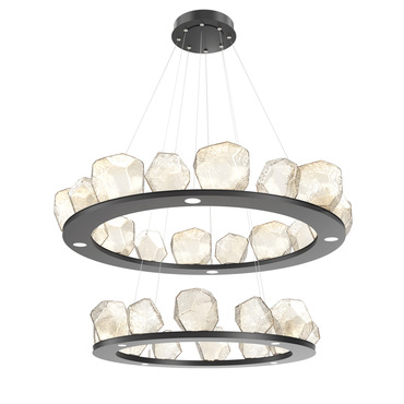 Gem Two Ring Chandelier | Hammerton Studio at Lightology Gem Two Ring Chandelier