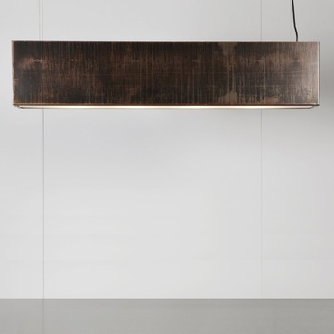 Light Three Linear Pendant with End Feed | John Beck Steel at Lightology Light Three Linear Pendant with End Feed