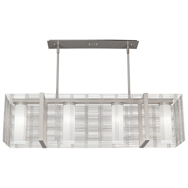 Downtown Mesh Linear LED Chandelier | Hammerton Studio at Lightology Downtown Mesh Linear LED Chandelier