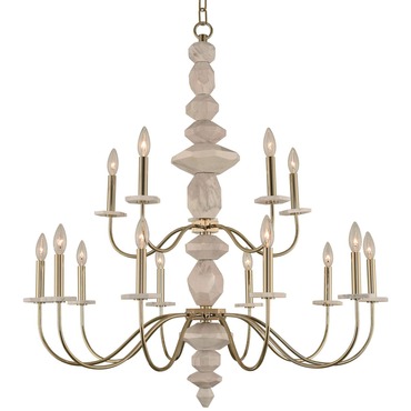 Carrara Chandelier | Kalco at Lightology Carrara Chandelier