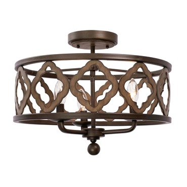 Whittaker Semi Flush Ceiling Light | Kalco at Lightology Whittaker Semi Flush Ceiling Light