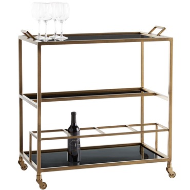 Jak Bar Cart | Arteriors Home at Lightology Jak Bar Cart