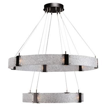 Parallel Dual Ring Chandelier