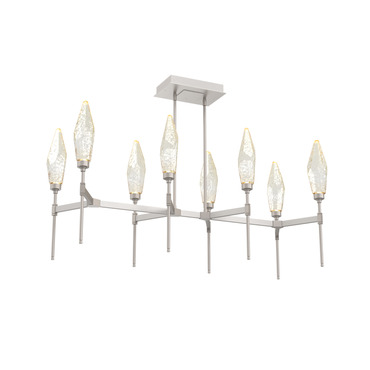 Rock Crystal Linear Belvedere Chandelier | Hammerton Studio at Lightology Rock Crystal Linear Belvedere Chandelier