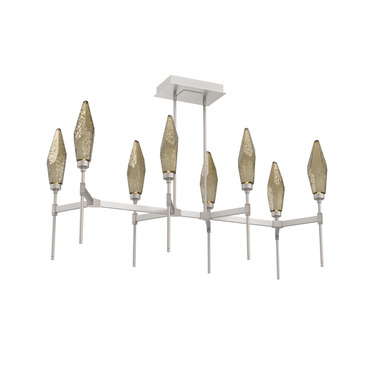 Rock Crystal Linear Belvedere Chandelier | Hammerton Studio at Lightology Rock Crystal Linear Belvedere Chandelier