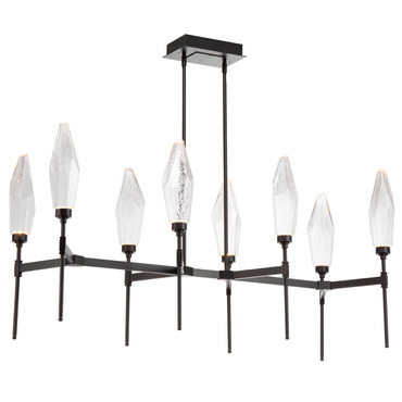 Rock Crystal Linear Belvedere Chandelier | Hammerton Studio at Lightology Rock Crystal Linear Belvedere Chandelier