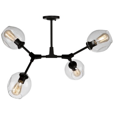 Organic Semi Flush Ceiling Light | Artcraft at Lightology Organic Semi Flush Ceiling Light