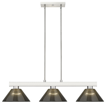 Players Linear Pendant with Cone Acrylic Shade