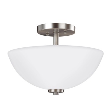 Oslo Semi Flush Ceiling Light | Generation Lighting at Lightology Oslo Semi Flush Ceiling Light