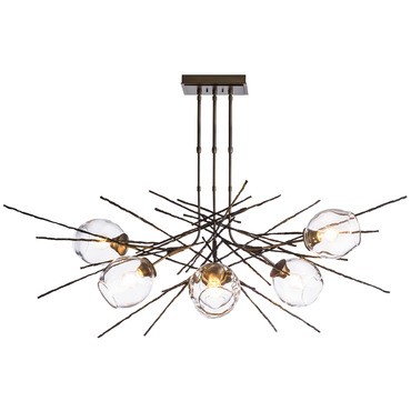 Griffin Linear Chandelier | Hubbardton Forge at Lightology Griffin Linear Chandelier