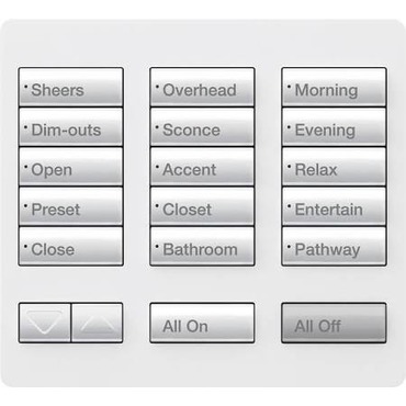 RadioRA 2 15 Button Table Top Key Pad | Lutron at Lightology RadioRA 2 15 Button Table Top Key Pad