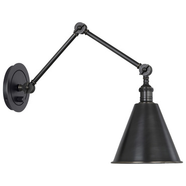 Alloy Swing Arm Wall Light | Robert Abbey at Lightology Alloy Swing Arm Wall Light