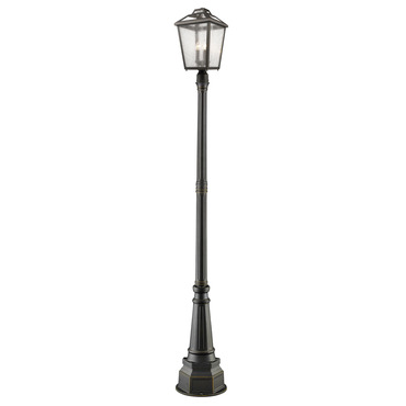 Bayland Outdoor Post Light with Round Post/Decorative Base