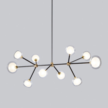 Nabila Linear Chandelier | Tooy at Lightology Nabila Linear Chandelier