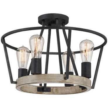 Brockton Convertible Pendant / Semi Flush Mount