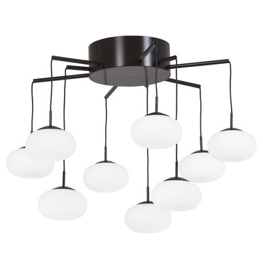 Georges Web Semi Flush Chandelier | George Kovacs at Lightology Georges Web Semi Flush Chandelier