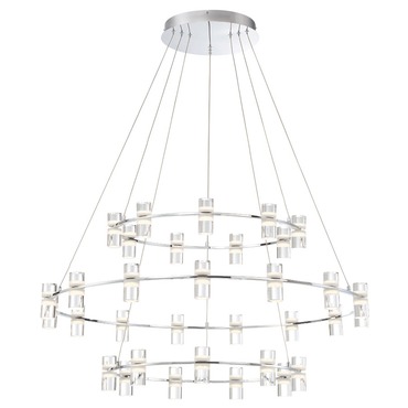 Netto Three Tier Chandelier | Eurofase at Lightology Netto Three Tier Chandelier