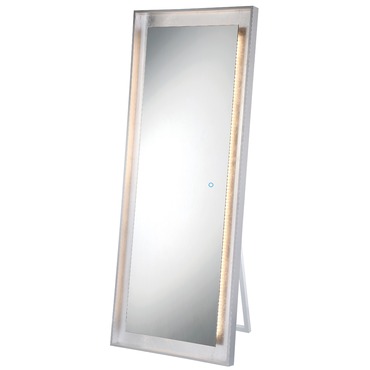 Rectangle Edge-Lit LED Standing Mirror | Eurofase at Lightology Rectangle Edge-Lit LED Standing Mirror