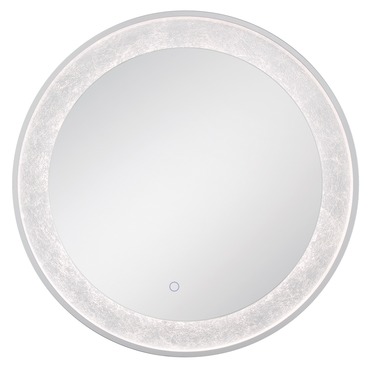 Round Edge-Lit LED Mirror | Eurofase at Lightology Round Edge-Lit LED Mirror