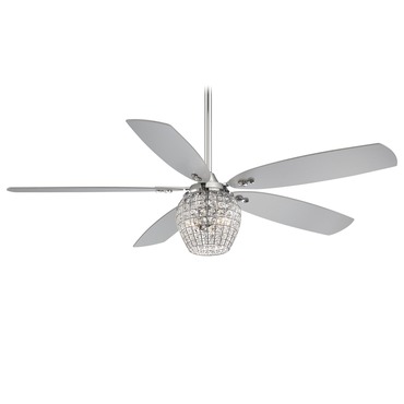 Bling Ceiling Fan with Light | Minka Aire at Lightology Bling Ceiling Fan with Light