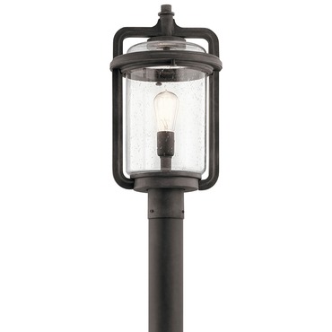 Andover Outdoor Post Mount Light | Kichler at Lightology Andover Outdoor Post Mount Light
