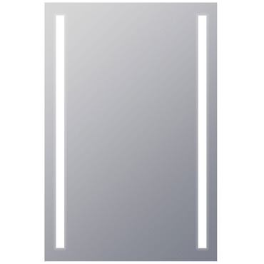 Fusion Rectangle Lighted Mirror | Electric Mirror at Lightology Fusion Rectangle Lighted Mirror