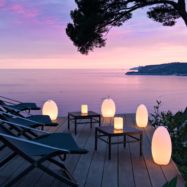 Amande Corde Portable Bluetooth Indoor / Outdoor LED Lamp | Smart & Green at Lightology Amande Corde Portable Bluetooth Indoor / Outdoor LED Lamp