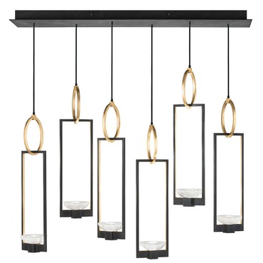 Delphi Linear Multi Light Pendant | Fine Art Handcrafted Lighting at Lightology Delphi Linear Multi Light Pendant