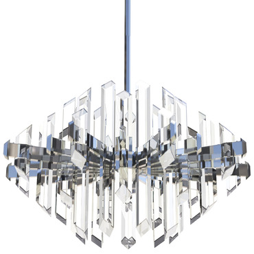 Facets Round Chandelier | Blackjack Lighting at Lightology Facets Round Chandelier