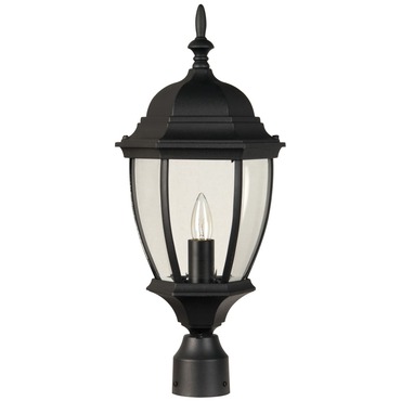 Bent Glass Outdoor Post Light