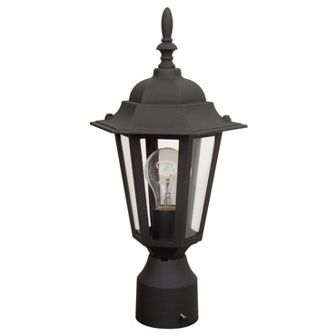 Straight Glass Outdoor Post Light