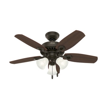Builder Ceiling Fan with Light | Hunter Fan at Lightology Builder Ceiling Fan with Light