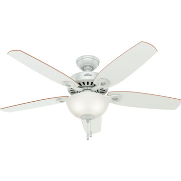 Builder Deluxe Ceiling Fan with Light | Hunter Fan at Lightology Builder Deluxe Ceiling Fan with Light