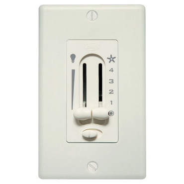 Fan/Light Dual Slide Wall Control with Preset | Hunter Fan at Lightology Fan/Light Dual Slide Wall Control with Preset