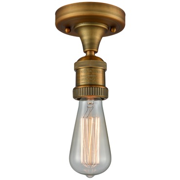 Bare Bulb Semi Flush Ceiling Light