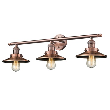Railroad Bathroom 3 Light Vanity Light