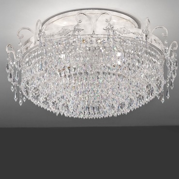 Glasse Semi Flush Ceiling Light | Masiero at Lightology Glasse Semi Flush Ceiling Light