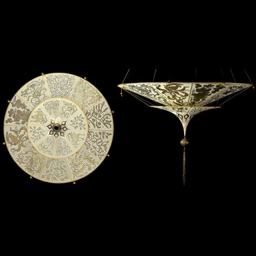 Scheherazade Silk Multi Tier Pendant | Venetian Designs at Lightology Scheherazade Silk Multi Tier Pendant