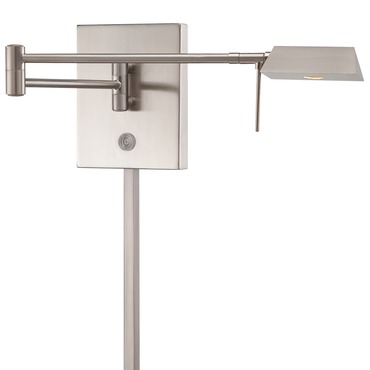 Georges Reading Room LED Triangle Head Swing Arm PlugIn Wall | George Kovacs at Lightology Georges Reading Room LED Triangle Head Swing Arm PlugIn Wall