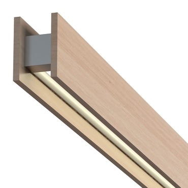 Glide Wood Warm Dim Downlight Suspension w/ End Feed Power | PureEdge Lighting at Lightology Glide Wood Warm Dim Downlight Suspension w/ End Feed Power