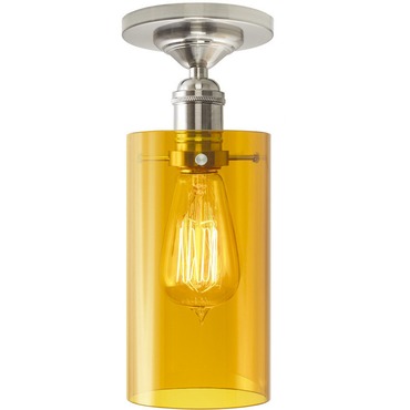Retro Ceiling Light with Cylinder Shade | Stone Lighting at Lightology Retro Ceiling Light with Cylinder Shade