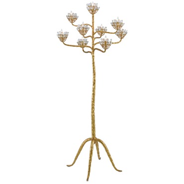 Agave Americana Floor Lamp | Currey and Company at Lightology Agave Americana Floor Lamp