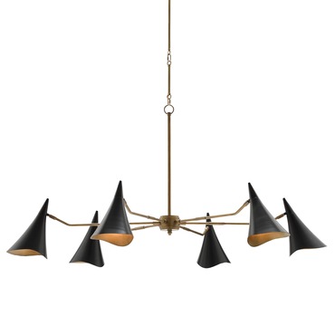 Library Chandelier | Currey and Company at Lightology Library Chandelier