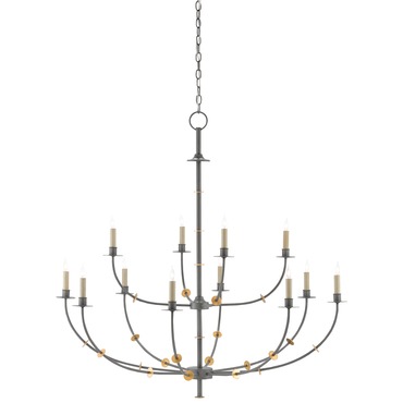 Balladier Chandelier | Currey and Company at Lightology Balladier Chandelier