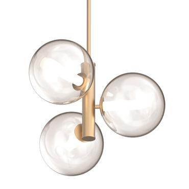 Courcelette 3 Light Pendant | DVI Lighting at Lightology Courcelette 3 Light Pendant