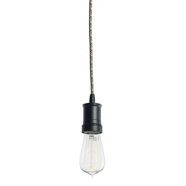Mini Pendant with ST18 Med Base Curved Filament Bulb