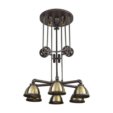 Torque Chandelier | Elk Home at Lightology Torque Chandelier