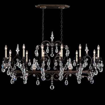 Renaissance Linear Chandelier | Schonbek Signature at Lightology Renaissance Linear Chandelier