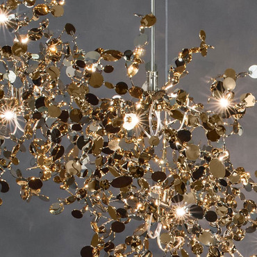Argent Round Chandelier | Terzani USA at Lightology Argent Round Chandelier